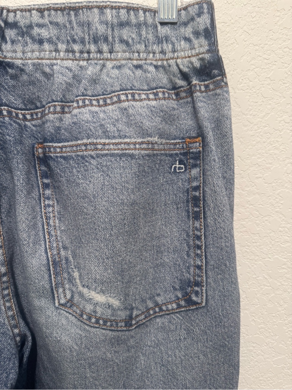 rag & bone Miramar Denim-Print Joggers Medium - Picture 5 of 9